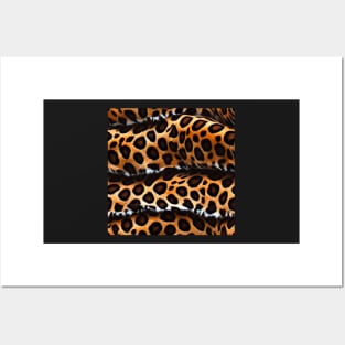 Stylized Leopard Fur - Printed Faux Hide #1 Posters and Art